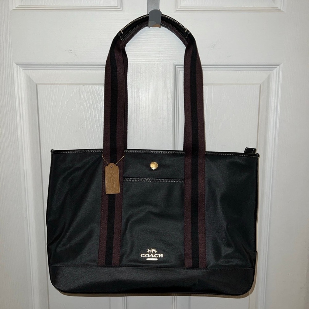 Coach Black and Brown Tote Bag